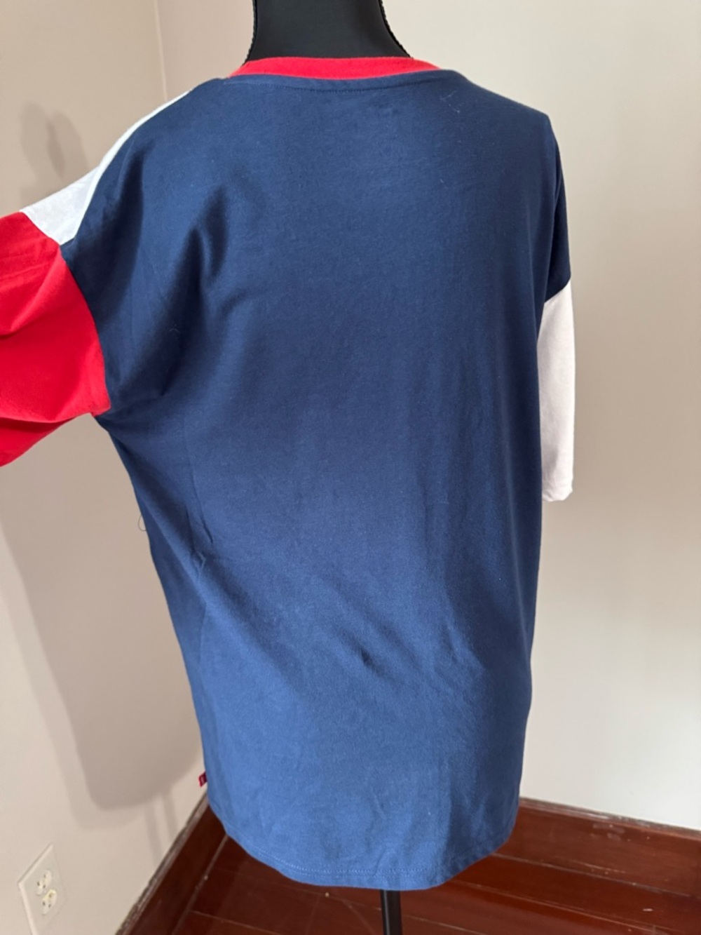 NWT Levi's Kids Red White Blue Colorblock Short Sleeve Tee - Picture 4 of 6